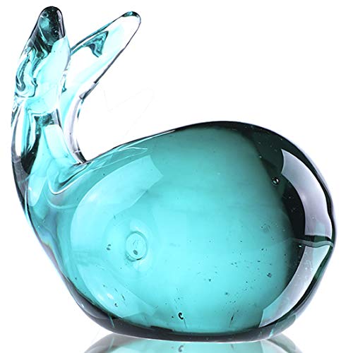 Hand Blown Glass Whale Figurine