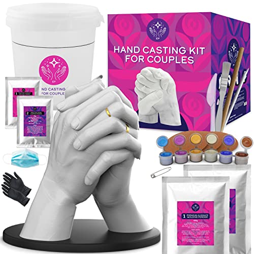 Hand Casting Kit for Couples with Practice Kit
