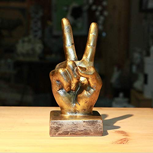 Hand Finger Gesture Desk Statues Fingers Sculpture