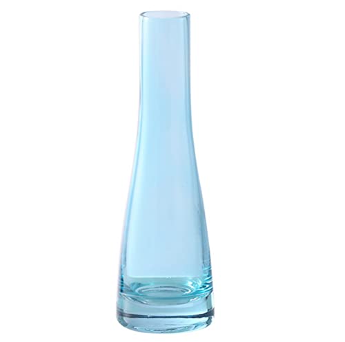 Hand-Made Blown Glass Vase - Blue