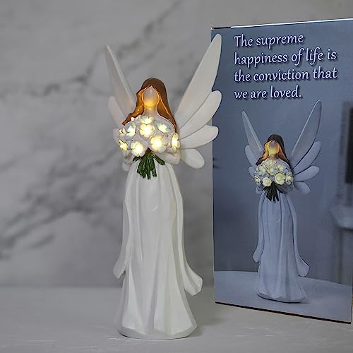 Hand-Painted Angel Figurine for Home Decor