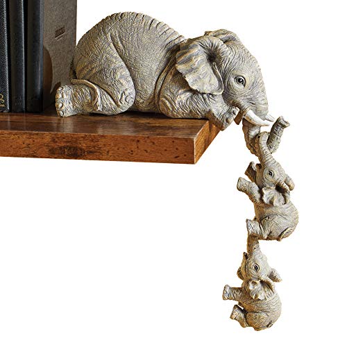 Hand-Painted Elephant Figurine Set - Charming and Adorable Home Decor