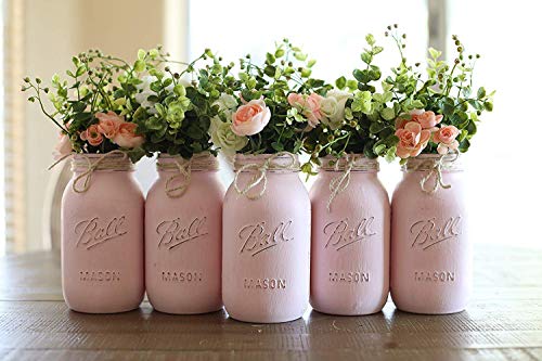 Hand-Painted Mason Jars Set