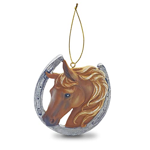 Hand Painted Palomino Horse Ornament
