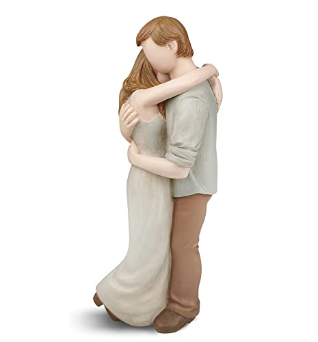 Hand-Painted Romantic Couple Sculpture