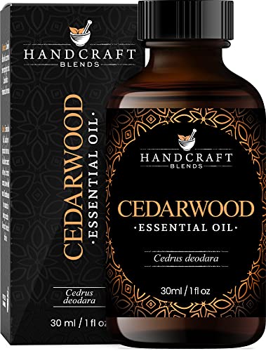 Handcraft Cedarwood Essential Oil - 100% Pure and Natural - Premium Therapeutic Grade Essential Oil for Diffuser and Aromatherapy – 1 Fl Oz