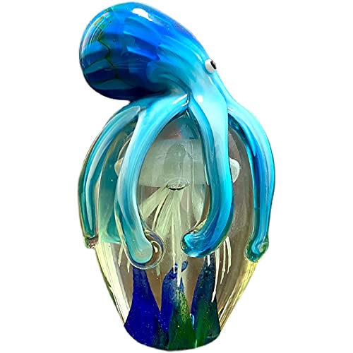 Handcrafted Glass Octopus Ornament