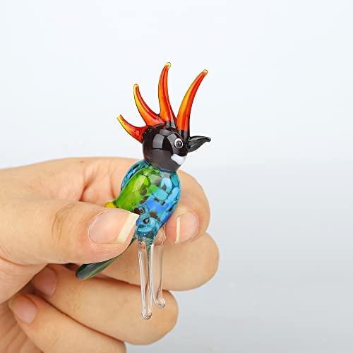 Handcrafted Parrot Glass Art Figurine