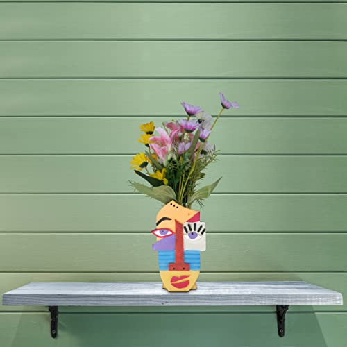 Handcrafted Resin Wink Flower Vase for Home Decor