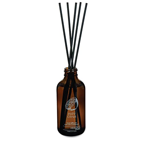Handcrafted Scented Reed Diffuser with Essential Oils (Yuzu Citrus)
