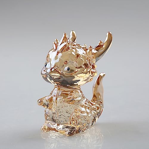 Handmade Dragon Art Glass Blown Wild Crystal Animal Figurine