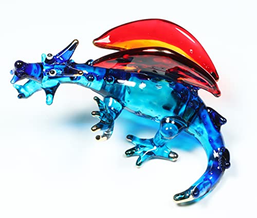 Handmade Dragon Art Hand Blown Glass Animal Figurine