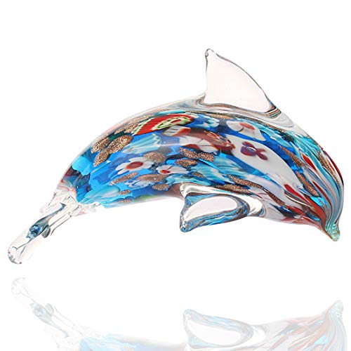 Handmade Glass Dolphin Figurine - Murano