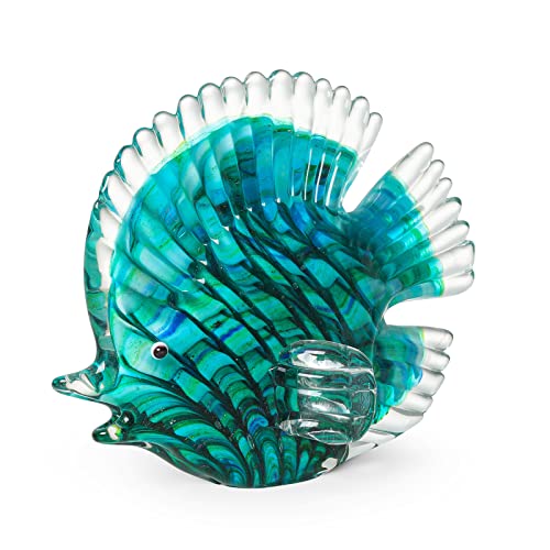 Handmade Glass Tropical Fish Sculpture