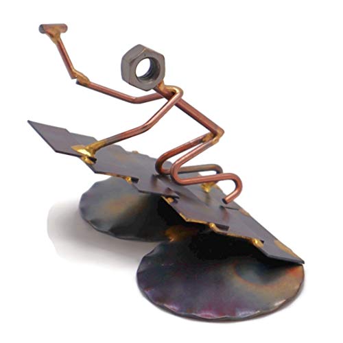 Handmade Metal Figurine for Roofers - Unique Desk Accessories