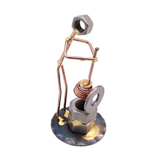 Handmade Metal Figurine - Unique Desk Accessories, Office Decor, & Plumber Gifts