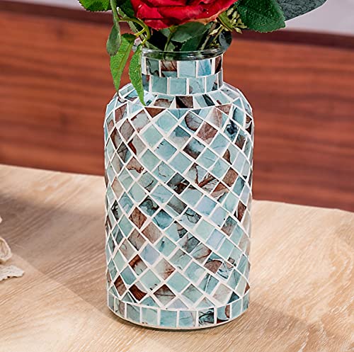 Handmade Mosaic Flower Vase: Beautiful Table Centerpiece for Home Decor