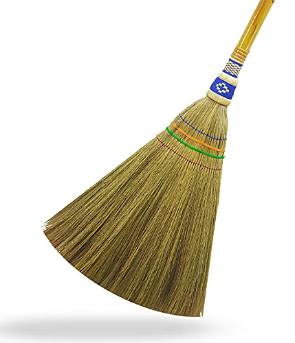 Handmade Straw Broom - Indoor/Outdoor Sweeping, Wedding, Decorative Broom