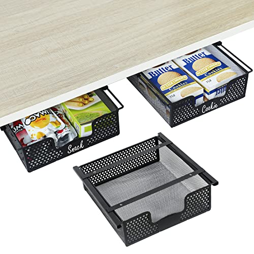 Hanging Pullout Drawer Basket - 3 Pack