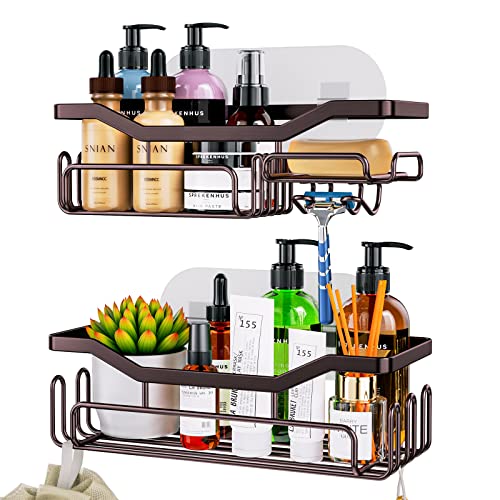HapiRm Shower Caddy Organizer with Soap Dish Holder and Hooks