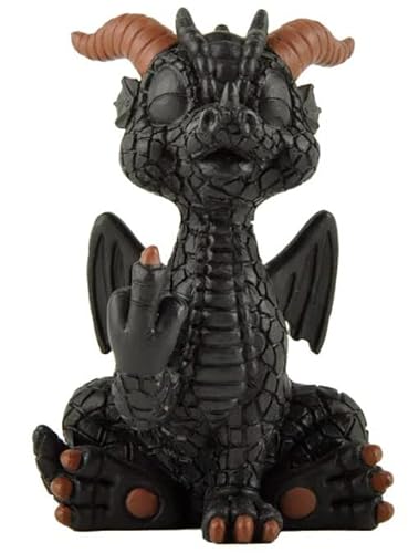 Happy Baby Black Dragon Figurine