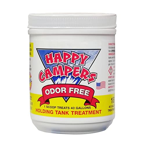 Happy Campers RV Black Water Holding Tank Deodorizer Treatment - 18 treatments