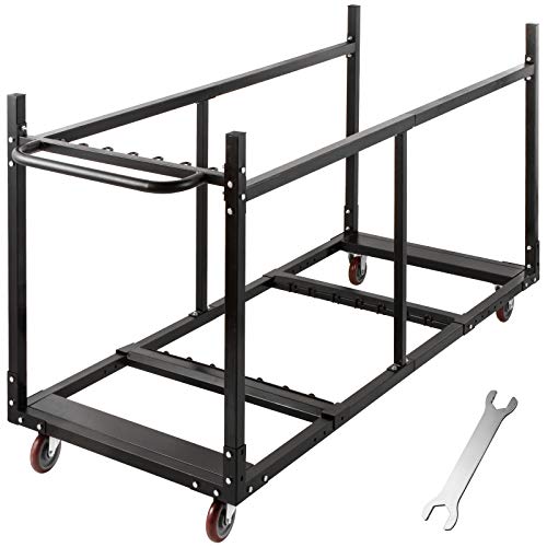 Happybuy Cart with Steel Storage Rack Trolley Desk Folding Chair Dolly