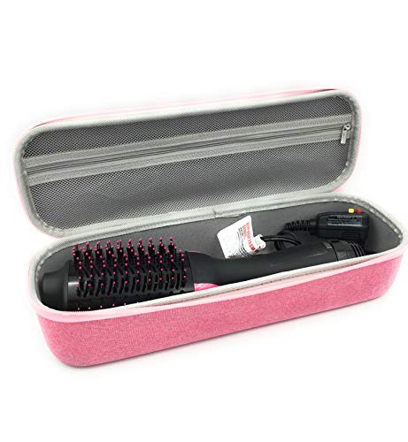 Hard Carrying Case for Revlon One-Step Hair Dryer and Volumizer Hot Air Brush (Pink)