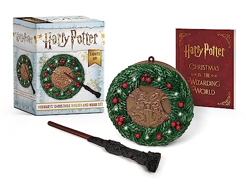 Harry Potter Christmas Wreath and Wand Set