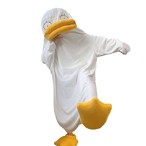 HARUIJX White Duck Funny Blanket