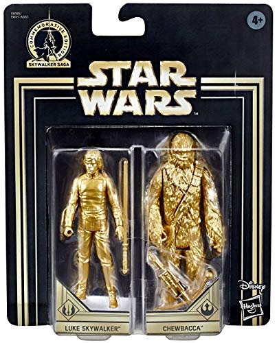 HASBO Commemorative Edition Skywalker Saga Gold Luke Skywalker & Chewbacca