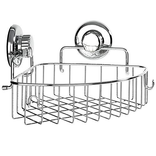 HASKO Corner Shower Caddy with Suction Cup