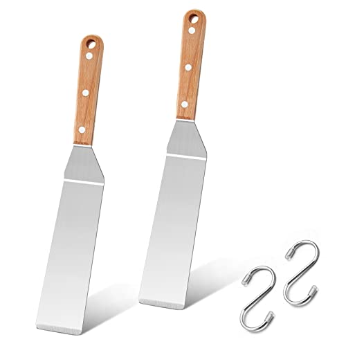 HaSteeL Metal Spatula Set of 2: Durable Griddle Spatula for All Your Cooking Needs