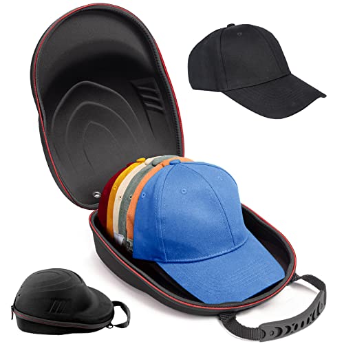 Hat Storage Travel Case with Shoulder Strap and Extra Hat