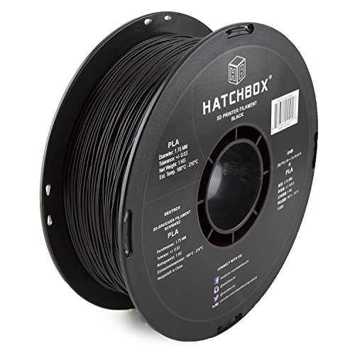 HATCHBOX 1.75mm Black PLA Filament