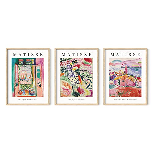 HAUS AND HUES Matisse Wall Art Framed - Set of 3