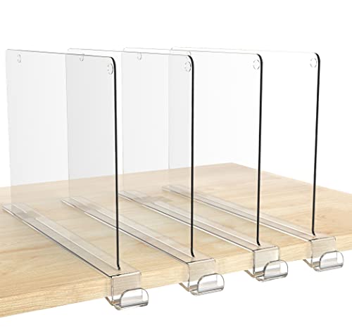 HBlife Clear Shelf Dividers