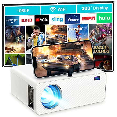HD Bluetooth Projector with 9500 Lumens