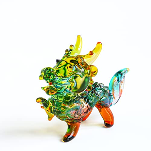 H&D HYALINE & DORA Crystal Glass Dragon Figurine Collectible