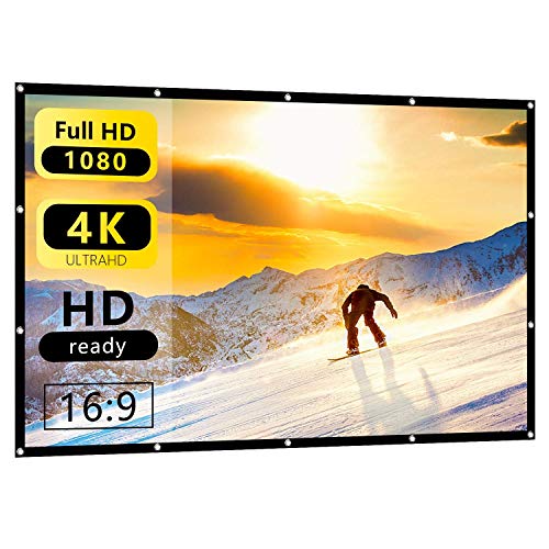 HD Projector Screen Nell Zimi: Portable, Foldable, 60 Inch