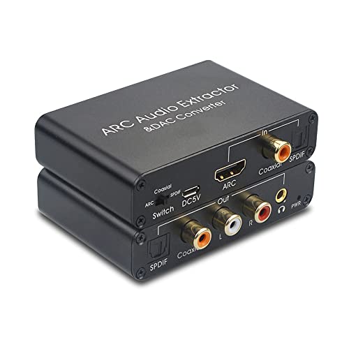 HDMI ARC Adapter 192KHz Digital to Analog Audio Converter
