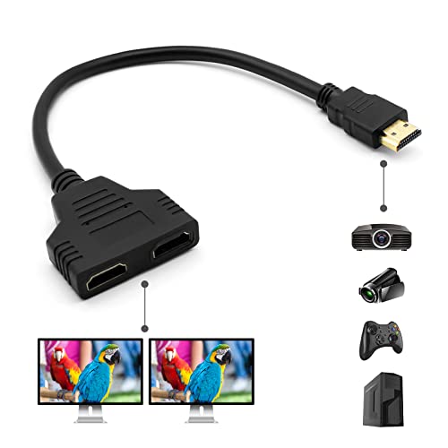 HDMI Splitter Adapter Cable - Connect Two TVs Simultaneously