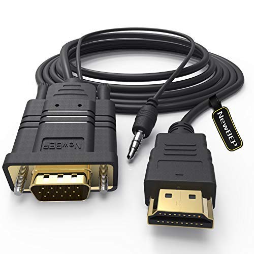 HDMI to VGA Cable Adapter with Audio Cord