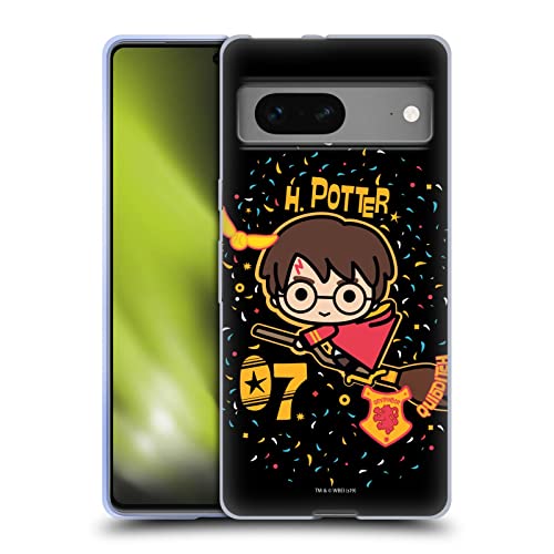 Head Case Designs Officially Licensed Harry Potter Quidditch Broom Deathly Hallows I Soft Gel Case Compatible with Google Pixel 7