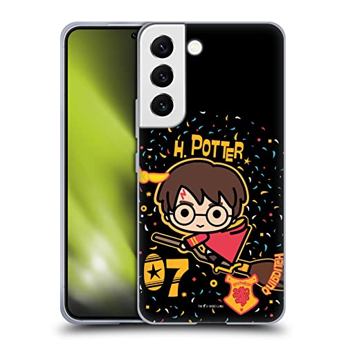 Head Case Designs Officially Licensed Harry Potter Quidditch Broom Deathly Hallows I Soft Gel Case Compatible with Samsung Galaxy S22 5G