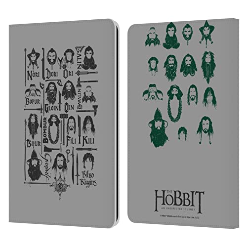 Head Case Designs Officially Licensed The Hobbit an Unexpected Journey The Company Key Art Leather Book Wallet Case Cover Compatible with Kindle Paperwhite 1/2 / 3