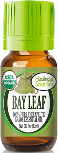 Healing Solutions Organic 10ml Oils - Bay Essential Oil - 0.33 Fluid Ounces