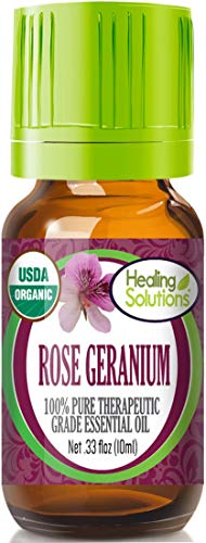 Healing Solutions Organic Rose Geranium Essential Oil