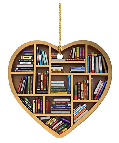 Heart-shaped Reading Book Ornament