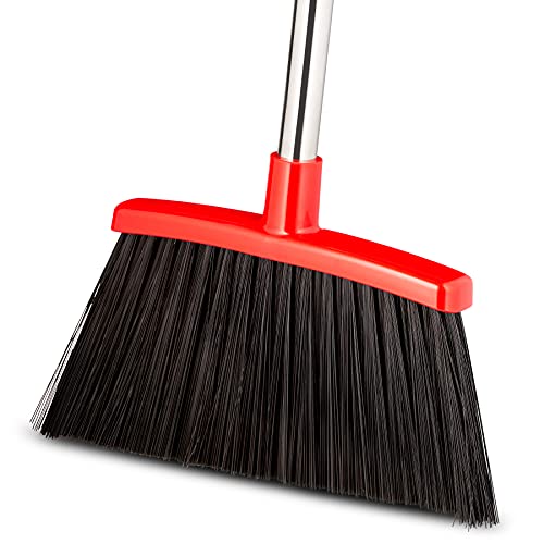 Heavy-Duty Outdoor Indoor Angle Broom with Extendable Broomstick